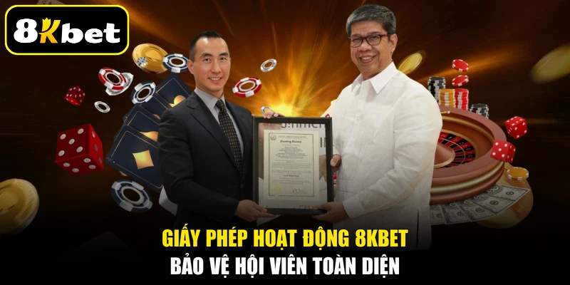 Giấy phép hoạt động 8kbet uy tín