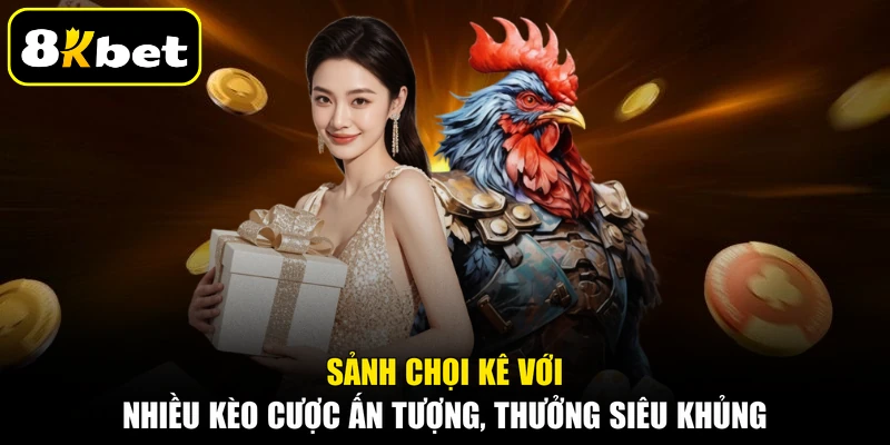 Sảnh chọi kê với nhiều kèo cược ấn tượng, thưởng siêu khủng